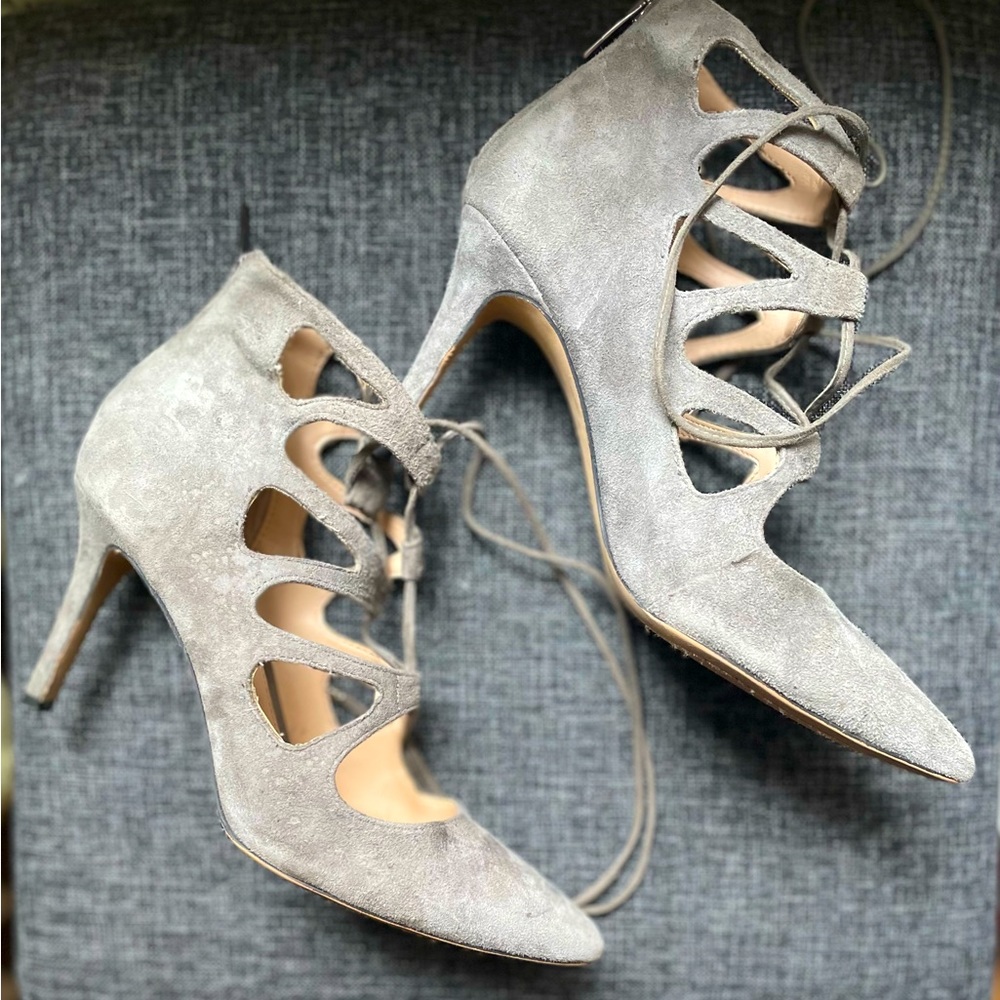 Vince Camuto Grey Suede heels